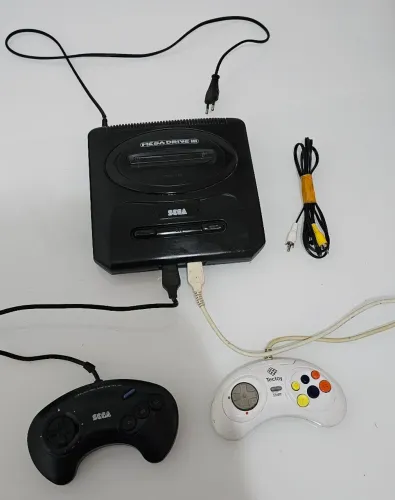 Sega Mega Drive 3 Tectoy Com Jogos na Memória + Cabos