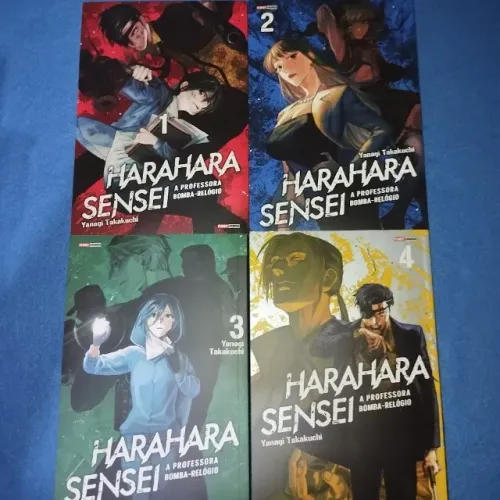 Hara Hara Sensei coleção completa 4 volumes - Mangá Panini