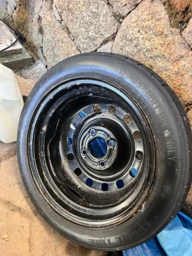 Estepe Temporário Aro 15 - Pneu Maxxis 125/80 R15 com Roda de Ferro