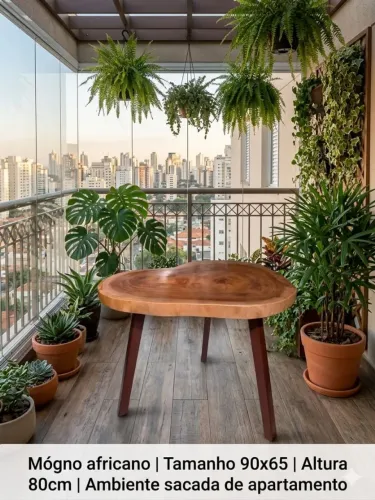 Mesa de Mogno Africano 