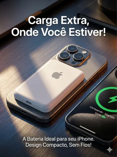 Battery Pack MagSafe Apple - Carregador Portátil por Indução (Novo na Caixa)