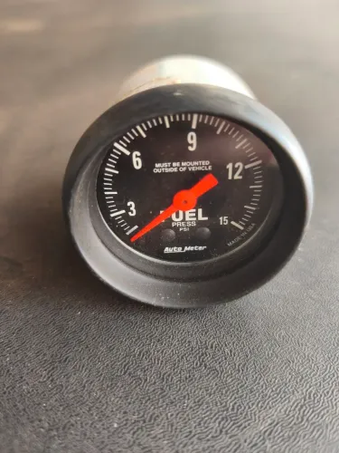 Autometer manômetro 52mm pressão combustível 15bar