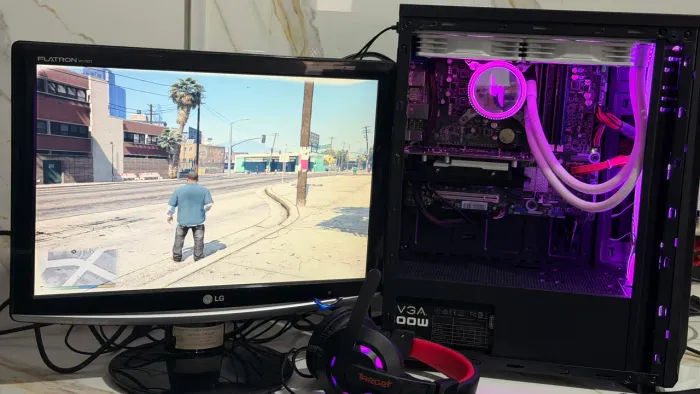 Pc Core i7 Wc 32GB SSD R7 Monitor Teclado Mouse Head Set Baratooo