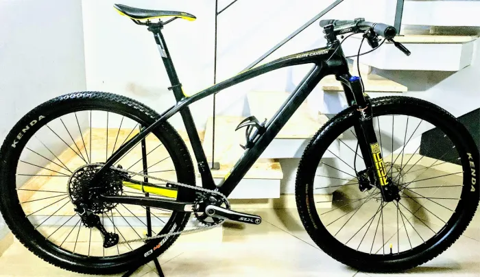 Caloi (19) Elite Carbon Sport, SLX 12v (18x). Trocas 8k
