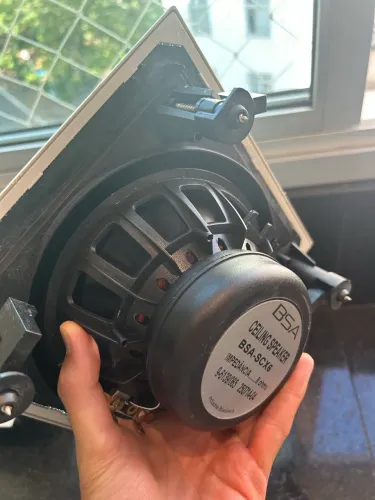 Alto falante SBA 8 ohm modelo de embutir conjunto 7 peças