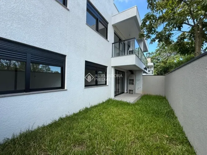 Apartamento Garden, pátio com churrasqueira.