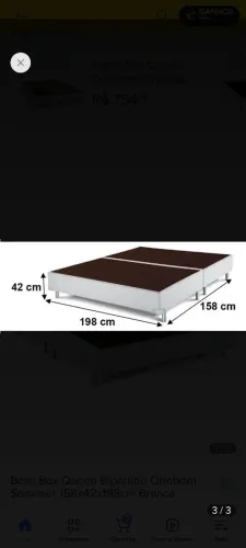 Base cama box queem bipartida ortobom