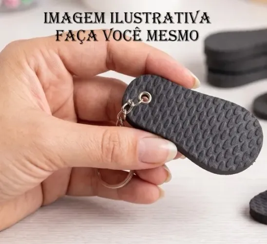 Chinelinhos Para Chaveiro 25 UNDS - SOMENTE O E.V.A 