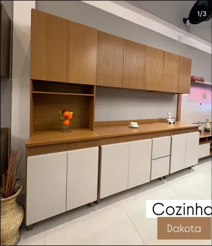 Armário De Cozinha Valdemoveis Dakota Ripada - Nova e Embalada!!