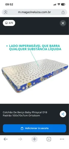 Colchão infantil berço e mini cama