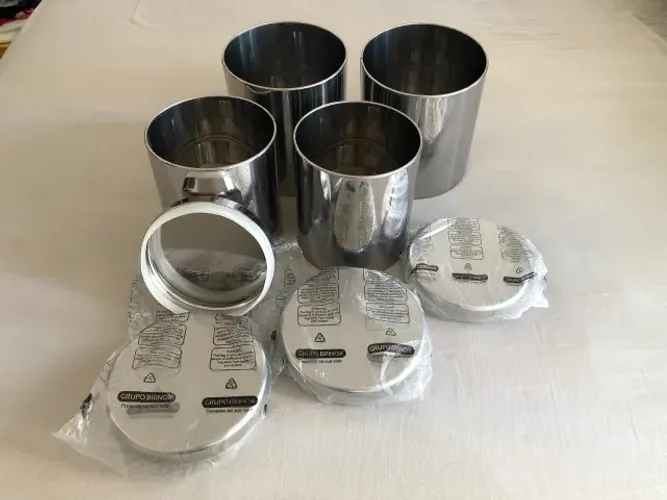 Conjunto Para Mantimentos Brinox 04 peças. Novos.