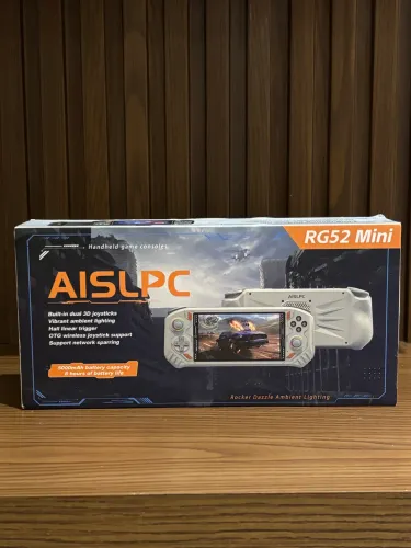 Console Portátil AISLPC RG52 Mini Preto 128GB + 22.000 Jogos