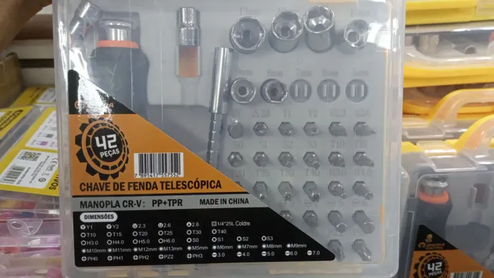 Conjunto Chaves de Fenda 42peças