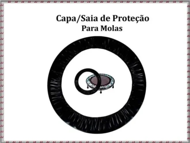 Capa saia para mini jump de 30 a 36 molas 