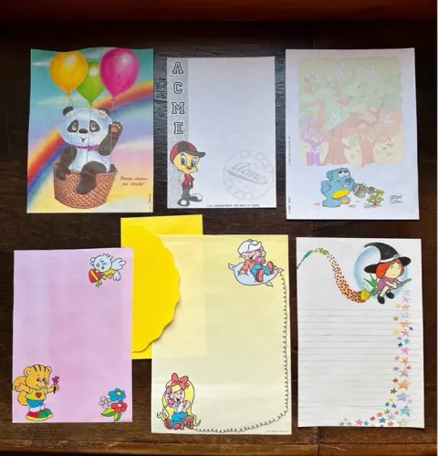 papéis de carta vintage