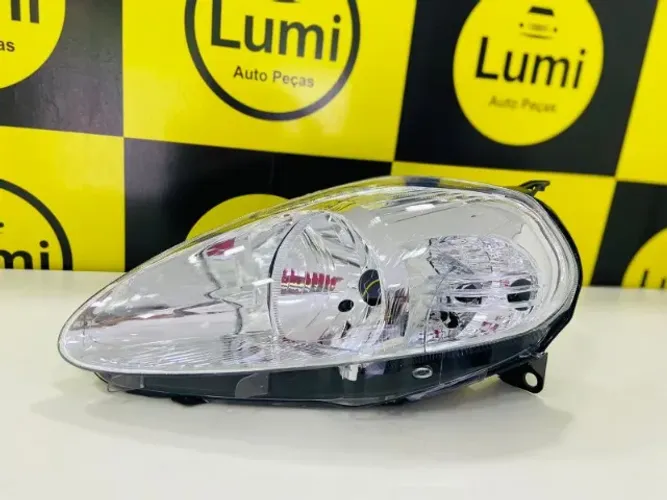 Farol Punto 2007/2012 Original Cromado - NOVO 