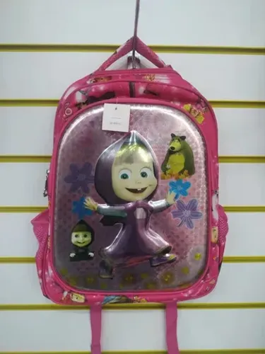 Mochila De Costa Inf Personagem Masha Urso Da018889 42x30cm