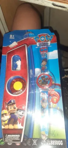 Relógio patrulha canina lego