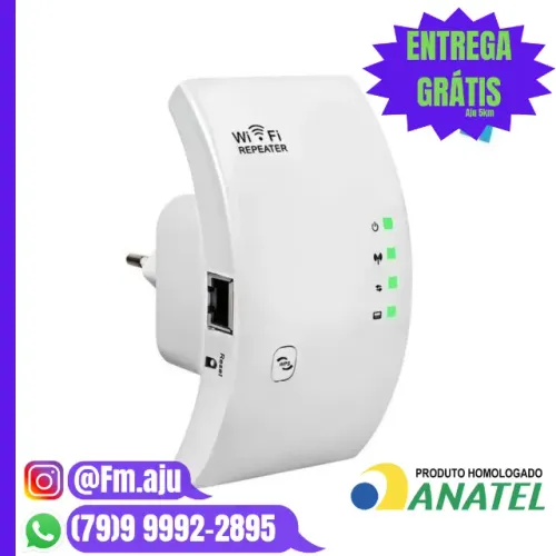 Repetidor Amplificador de sinal WI-FI - Novo / Entrega Grátis 8km/ Garantia