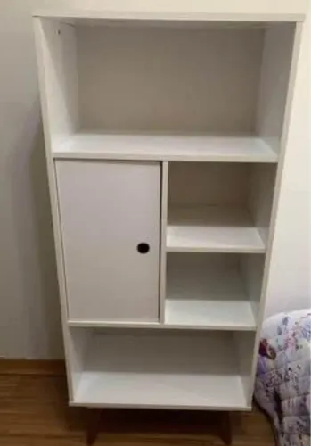 Armário retrô MDF branco