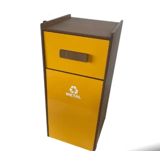 lixeira fast-food reciclável