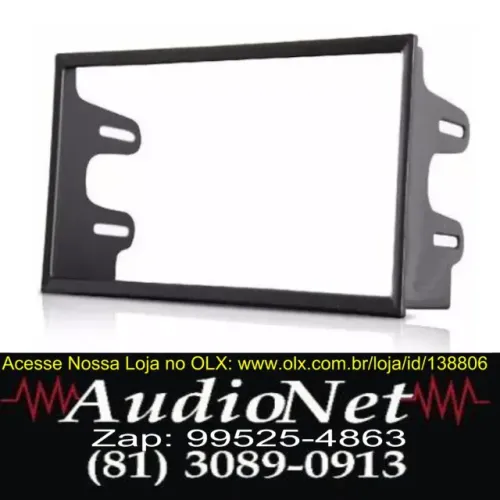 Moldura 2 Din Gol / fox /golf / bora /polo / accord Preto P/ Central Multimidia Contra Fre