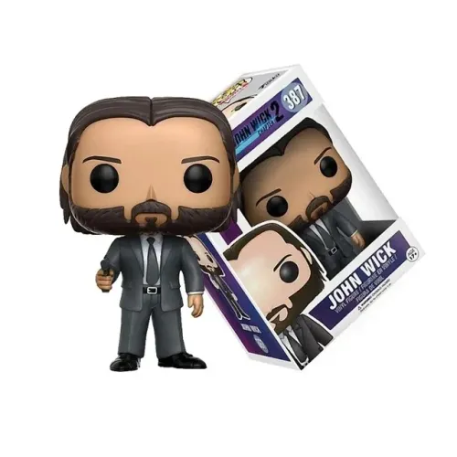 John Wick 2 Figura Action Pop Funko Coleção de bonecos Parabellum Babayaga
