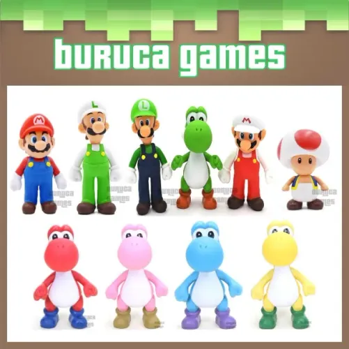 Miniaturas bonecos Nintendo Super Mario Bros, Donkey Kong de 10,5 a 13,5 centímetros