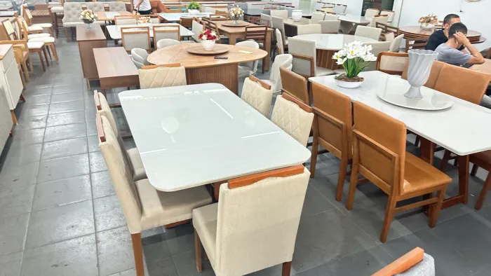 Mesa nova completa pronta entrega pintura laca e matas