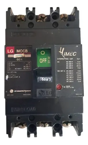 Disjuntor Tripolar Caixa Moldada 60a LG Mccb