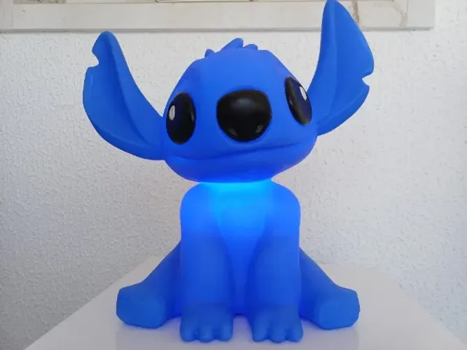 *Faço envio* Luminária Stitch Azul Ótimo Estado Bivolt
