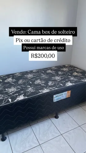Cama de solteiro box 