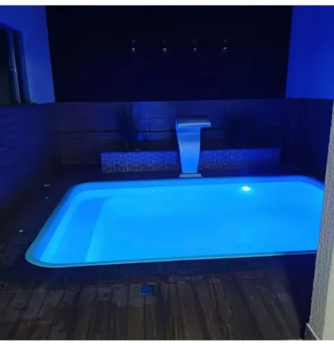 Piscina de fibra instalada completa Aquecida /