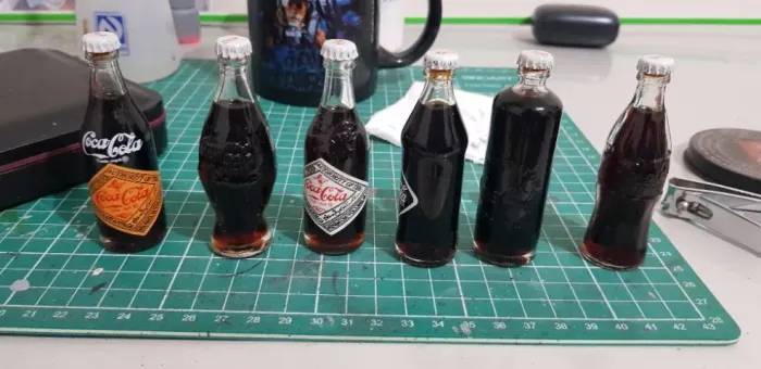 Mini Garrafinhas Vidro Coca-cola Históricas Anos 90 Brasil