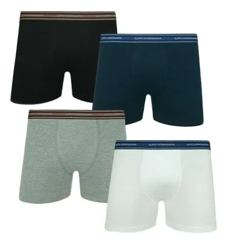Cuecas Boxer Lupo Cores Sortidas Conforto