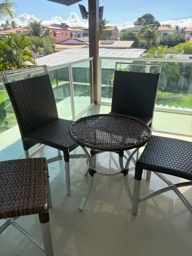Conjunto mesa de centro + 4 cadeiras