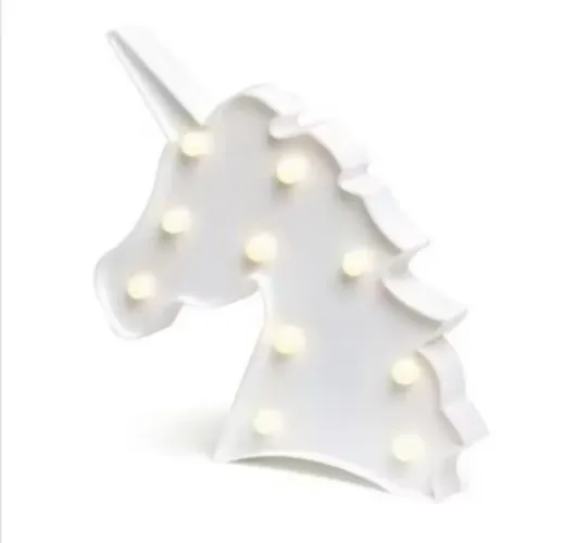 Duas Luminárias led: 1Unicórnio e 1 Flamingo  para decoração de festas, casas e ambientes.
