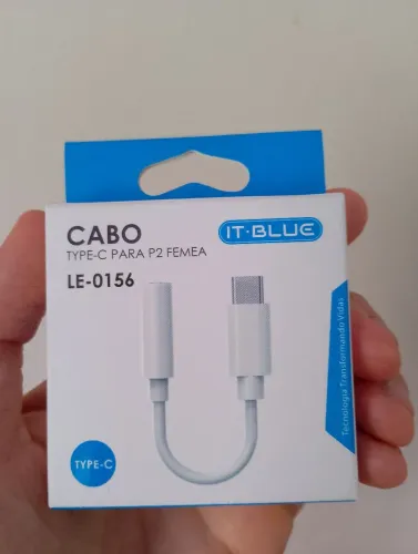 Cabo Type-C para P2 Fêmea para Celular Xaiomi