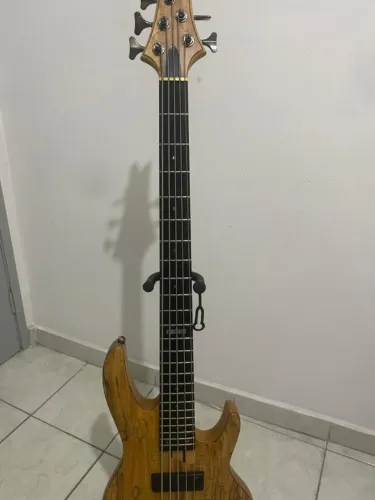 Contrabaixo 5 Cordas Esp Ltd B-205smns Tampo Spalted Maple