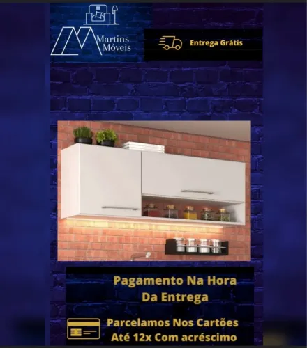 GRANDE PROMOÇÃO ARMÁRIO AÉREO ALANA ENTREGA GRATIS