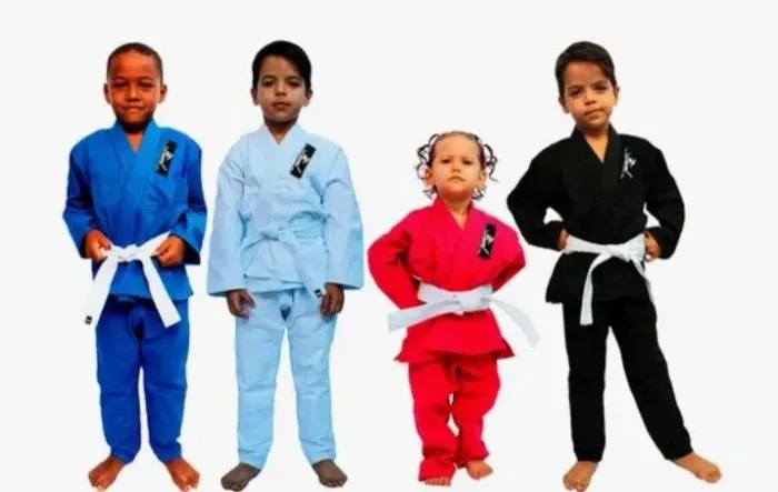 Kimono Infantil Reforçado Jiu-jitsu c faixa brinde 