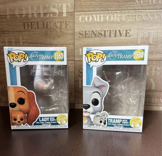 Apenas caixinhas e blisters Funko A Dama e o Vagabundo Lady and Tramp