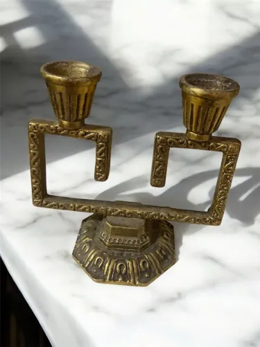 Candelabro Decorativo Vintage Dourado