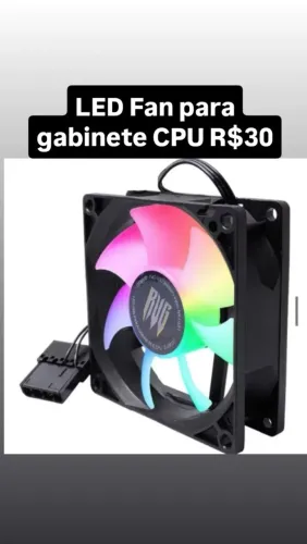 LED Fan para gabinete e CPU