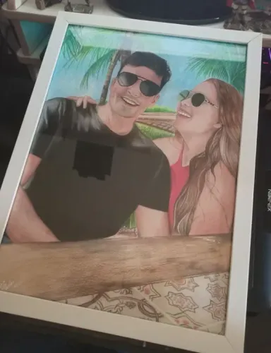 Desenho realista presenteie seu amor ! Envio para todo Brasil