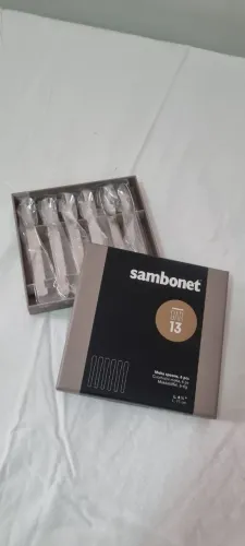 Conjunto de 6 colheres de chá inox Sambonet