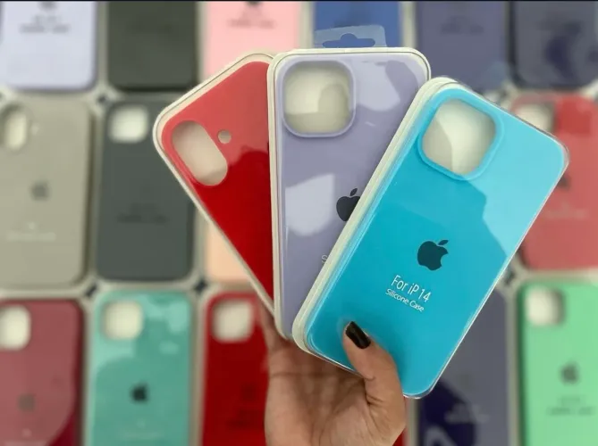 Kit 3 Capa capinha Case iPhone XR 11 12 13 14 15 16 ProMax