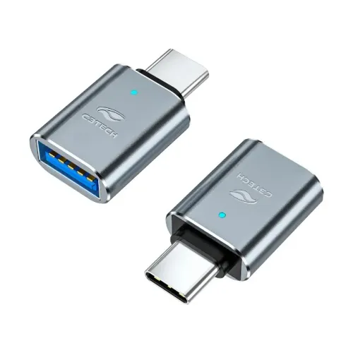 Adaptador OTG USB-C Macho para USB-A Fêmea C3Tech OTG-20 - WZetta