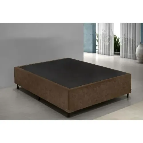 Base Box Casal Marrom