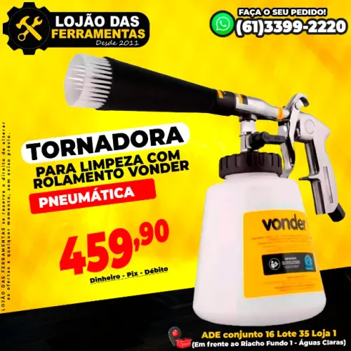 Tornadora Para Limpeza Pneumática Com Rolamento Vonder